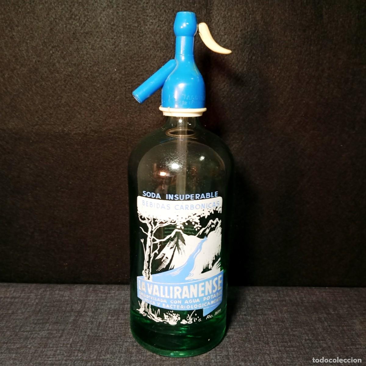 Bouteilles anciennes: ⚜️ &Ntilde;01. Botella de sif&oacute;n La Valliranense. Vallirana. Buen estado. 1360 g