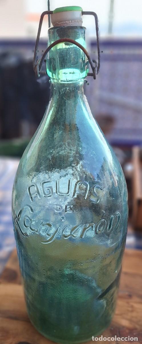 Botellas antiguas: Agua de Lanjaron-Botellon