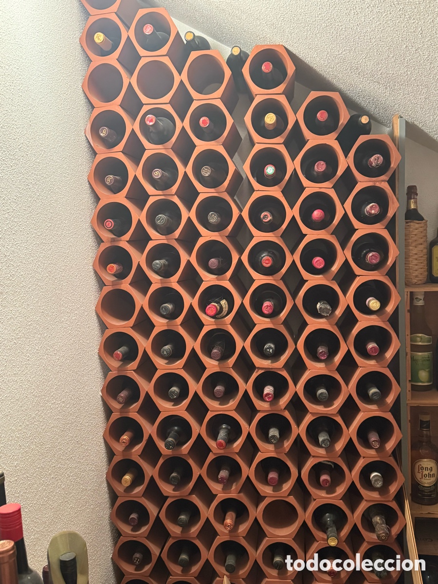 Bouteilles anciennes: LOTE DE 250 BOTELLAS DE VINO + BARRIL + CAJAS DE MADERA