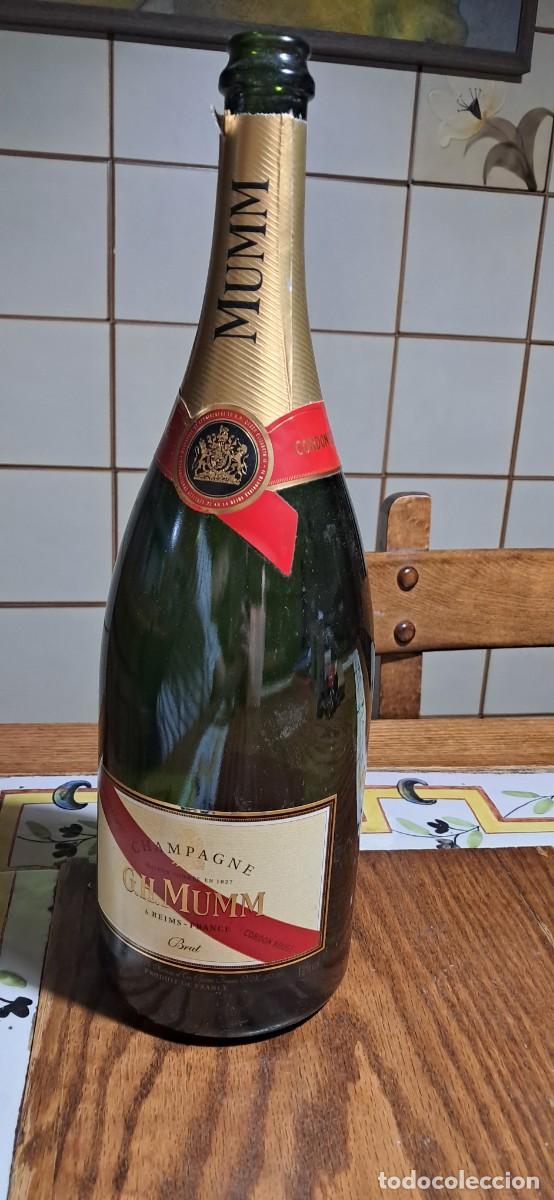 Botellas antiguas: Botella de Champagne GH Mumm Cordon Rouge. VACIA
