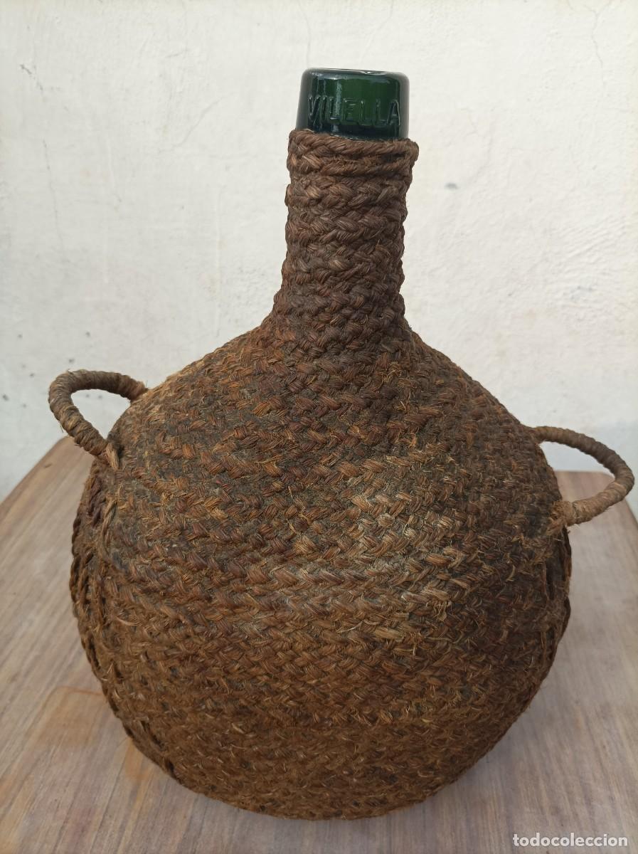 Botellas antiguas: DAMAJUANA FORRADA DE ESPARTO