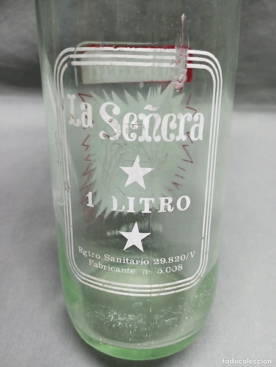 Botellas antiguas: LA SE&Ntilde;ERA. Botella de gaseosa. - Foto 3