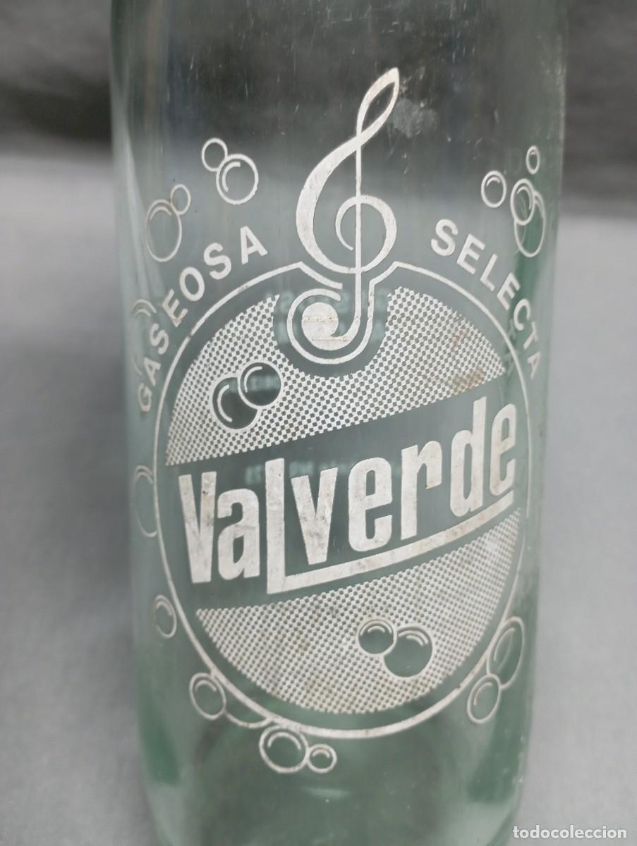 Botellas antiguas: VALVERDE. Botella de gaseosa. - Foto 1
