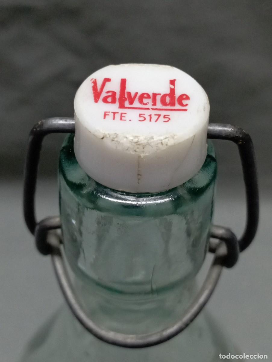 Botellas antiguas: VALVERDE. Botella de gaseosa. - Foto 4