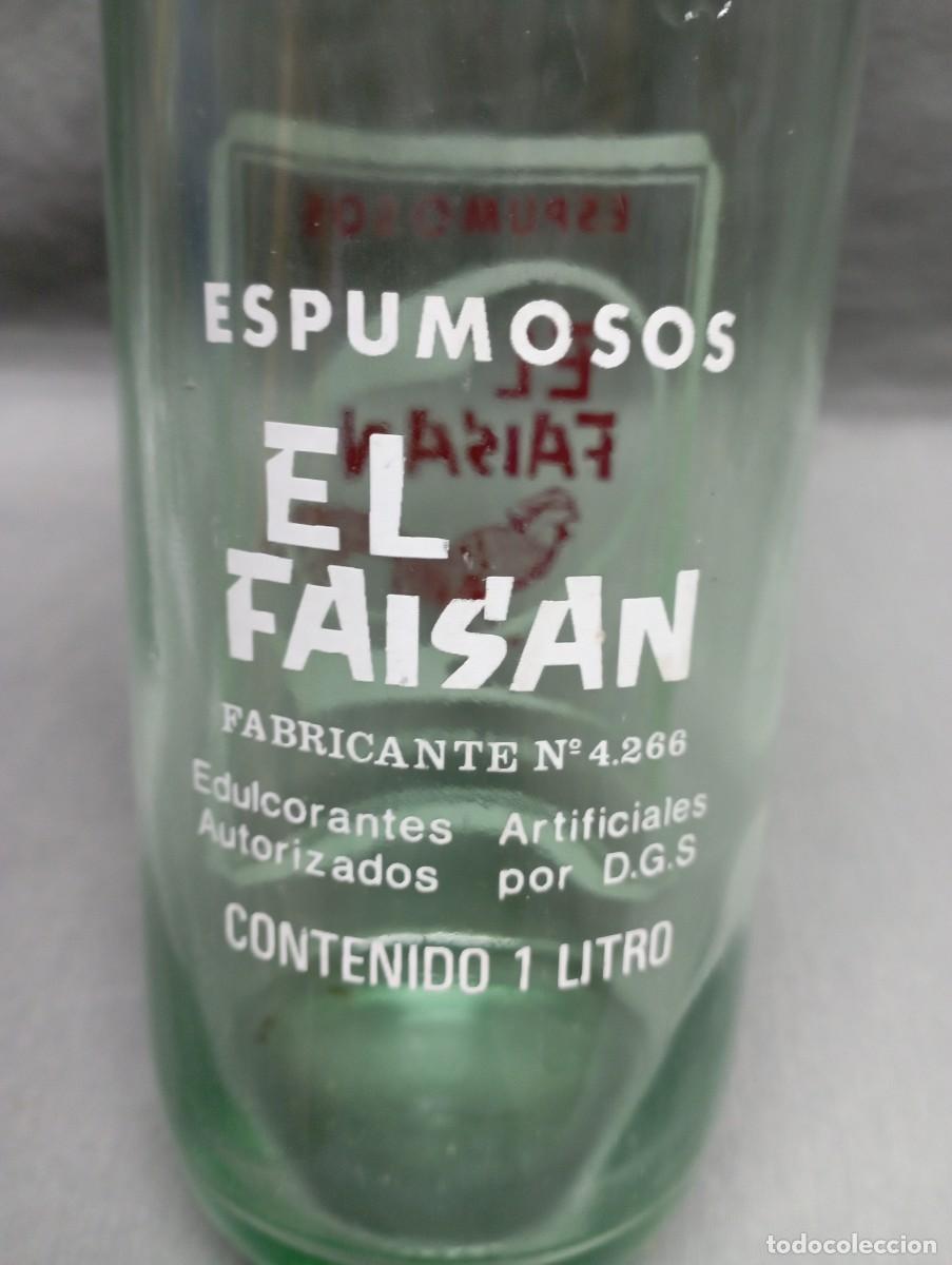 Botellas antiguas: EL FAIS&Aacute;N . Modelo 1. Botella de gaseosa. - Foto 3