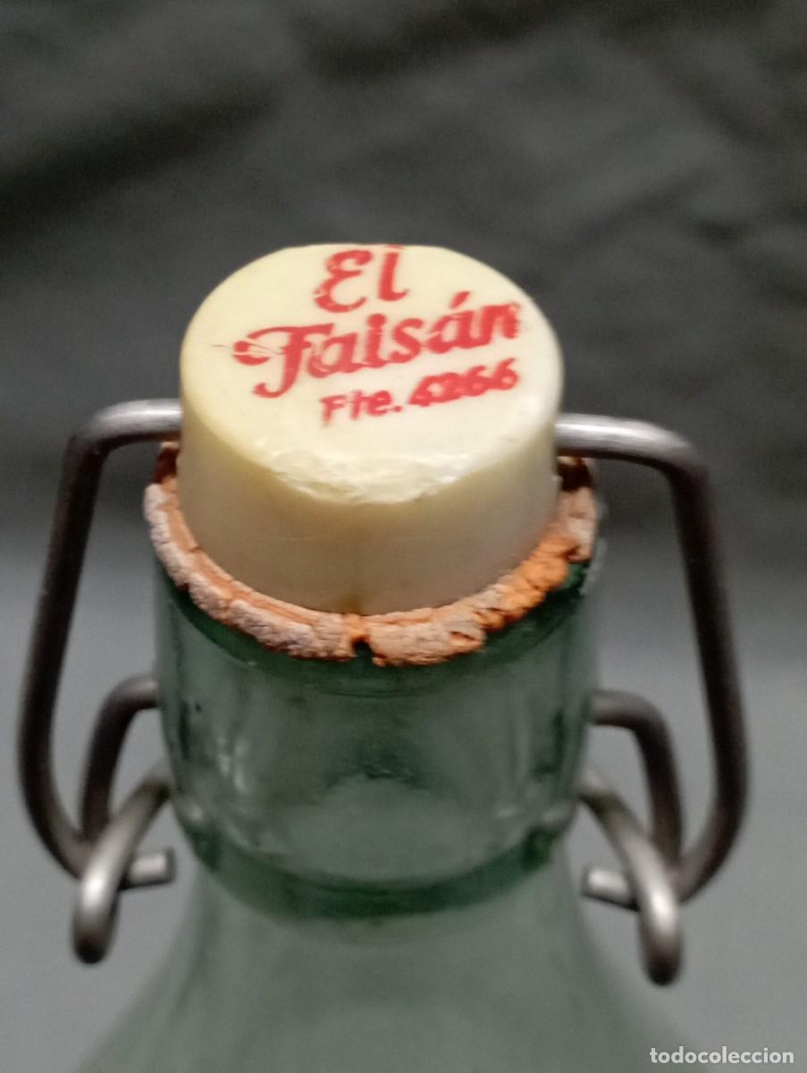 Botellas antiguas: EL FAIS&Aacute;N . Modelo 2. Botella de gaseosa. - Foto 4