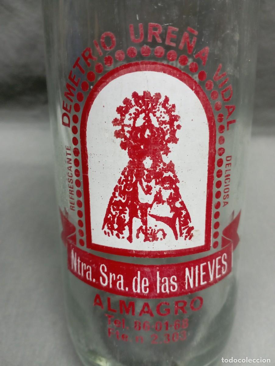 Botellas antiguas: Ntra. Sra. de las NIEVES , Almagro. Botella de gaseosa.