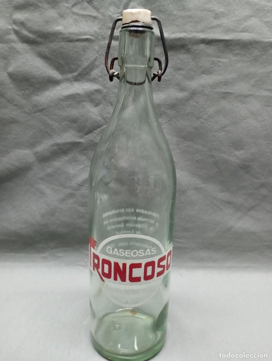 Botellas antiguas: TRONCOSO. Botella de gaseosa. - Foto 2