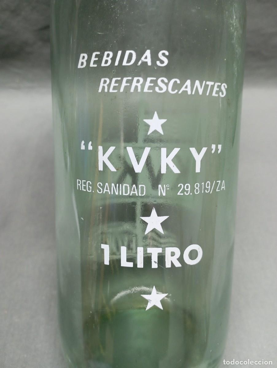 Botellas antiguas: KVKY Botella de gaseosa. - Foto 3