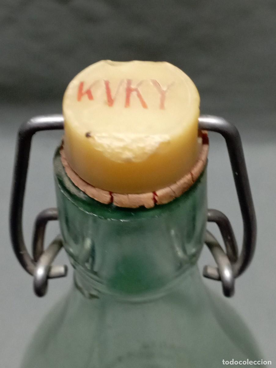 Botellas antiguas: KVKY Botella de gaseosa. - Foto 4
