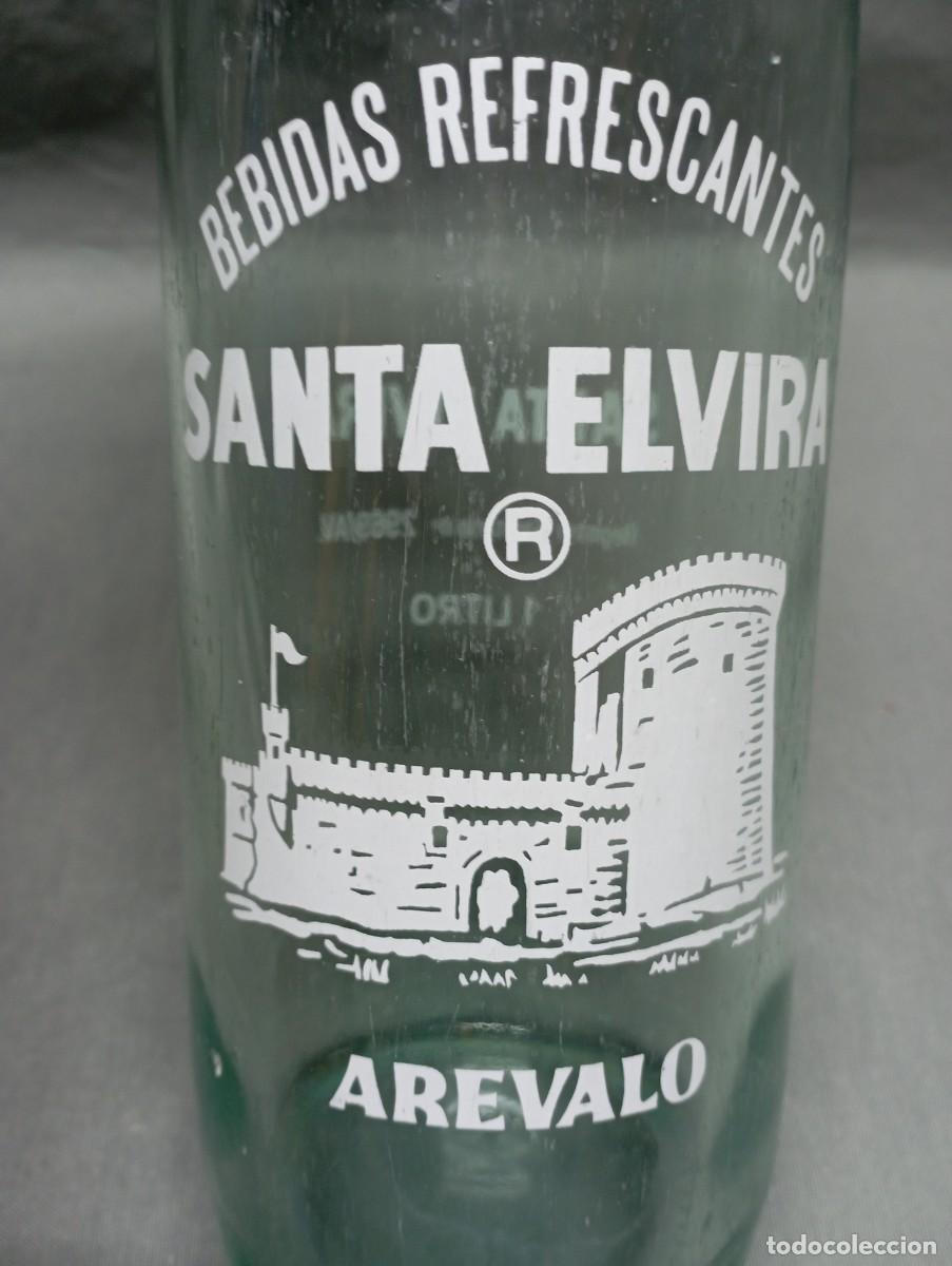 Botellas antiguas: SANTA ELVIRA. Ar&eacute;valo. Botella de gaseosa.