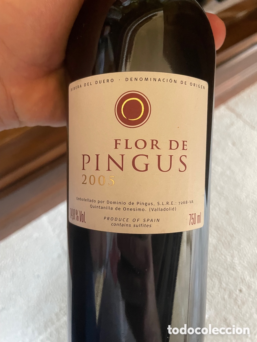 Botellas antiguas: Flor de Pingus 2005 Vino ribera del Duero