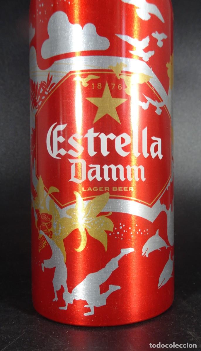 Botellas antiguas: BOTELLA DE ALUMINIO ESTRELLA DAMM , CERVEZA, FORUM 2004 , SIN ABRIR, VER FOTOS