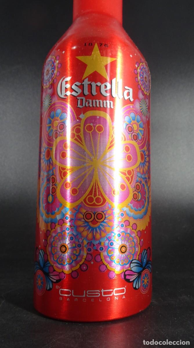 Botellas antiguas: BOTELLA DE ALUMINIO ESTRELLA DAMM , CERVEZA, CUSTO , SIN ABRIR, VER FOTOS