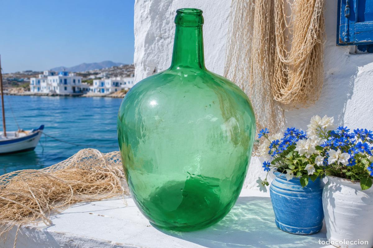 Botellas antiguas: DAMAJUANA fabricante VIRESA