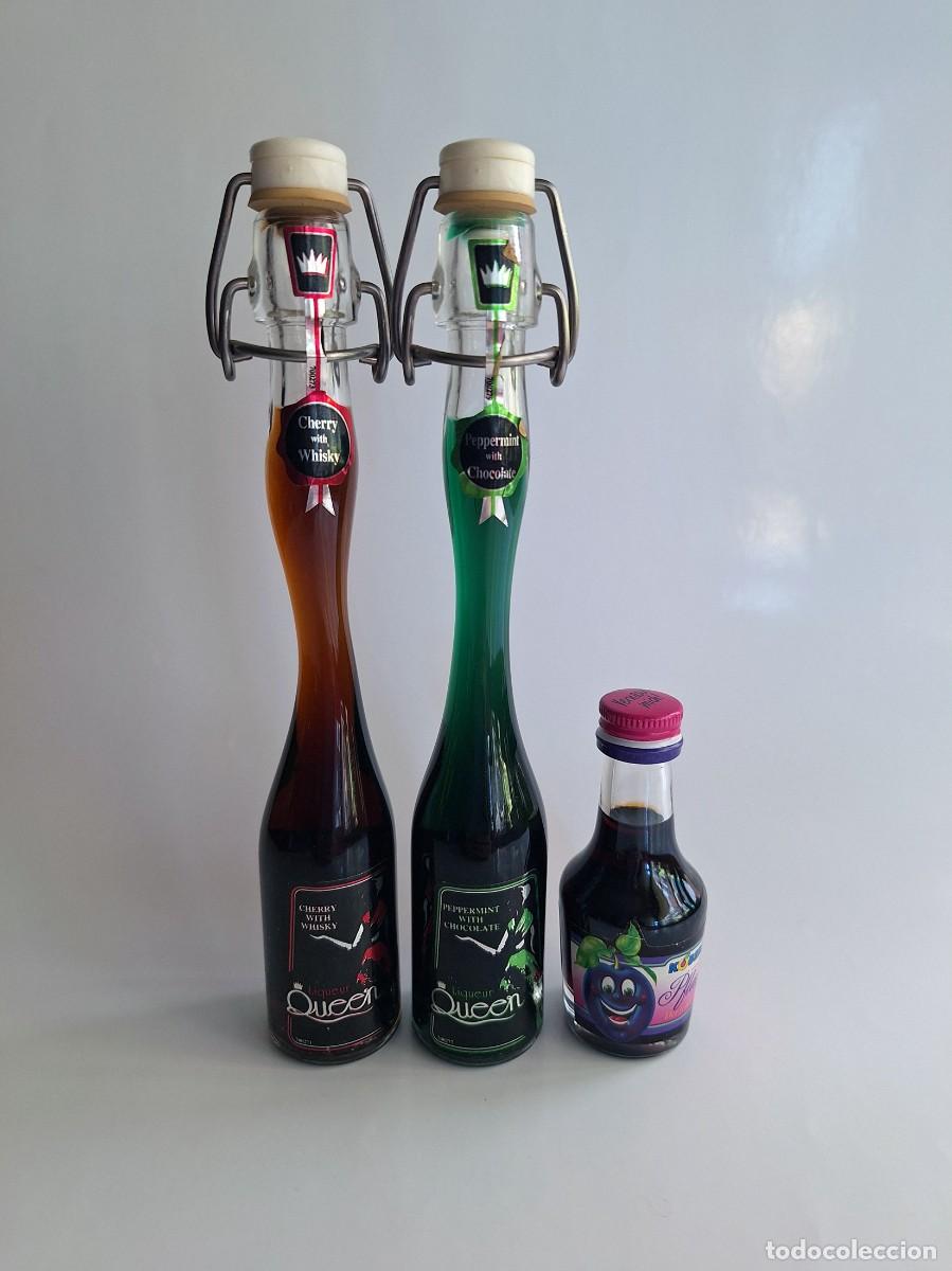 Botellas antiguas: Lote de 3 botellitas miniaturas Licores и Bebidas de Alemania