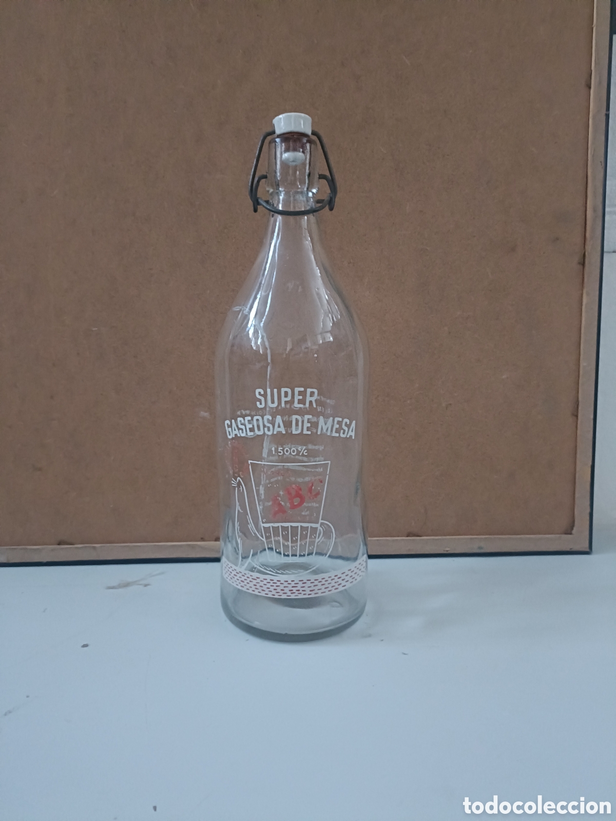 Bouteilles anciennes: Rara Botella de gaseosa ABC en formato de 1500 ml