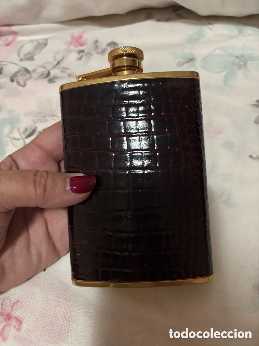 Botellas antiguas: Petaca para licores ..