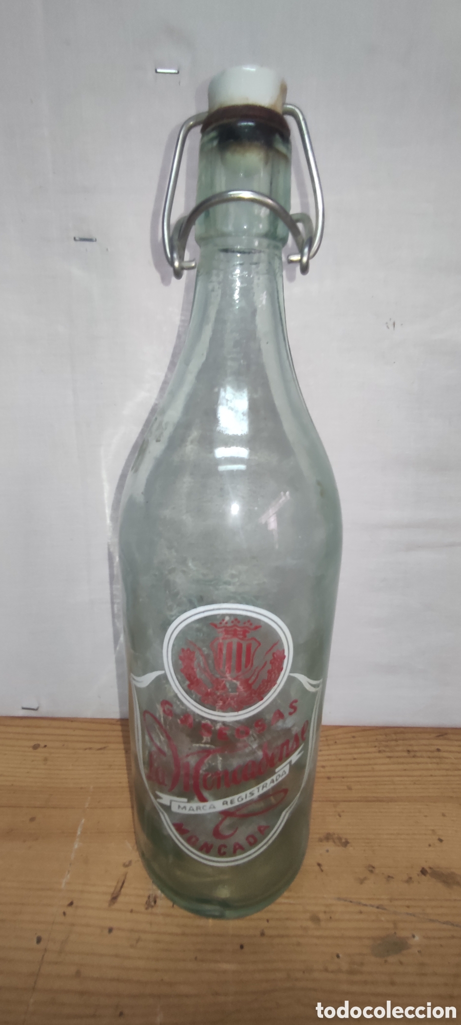 Botellas antiguas: Botella Gaseosas La moncadense - Foto 4