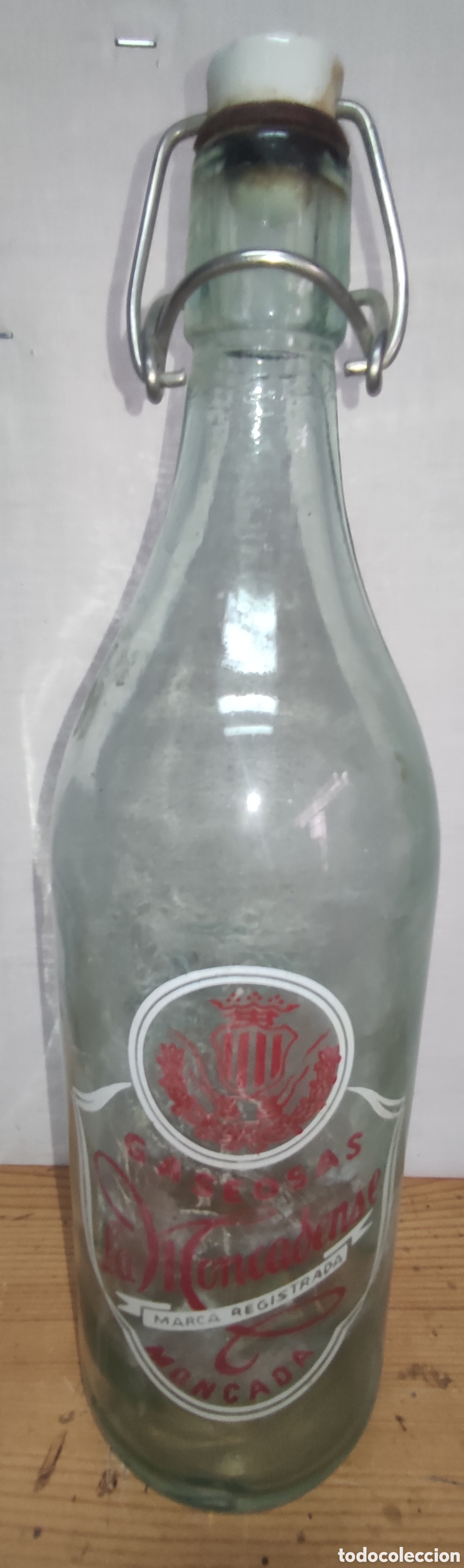 Botellas antiguas: Botella Gaseosas La moncadense - Foto 1