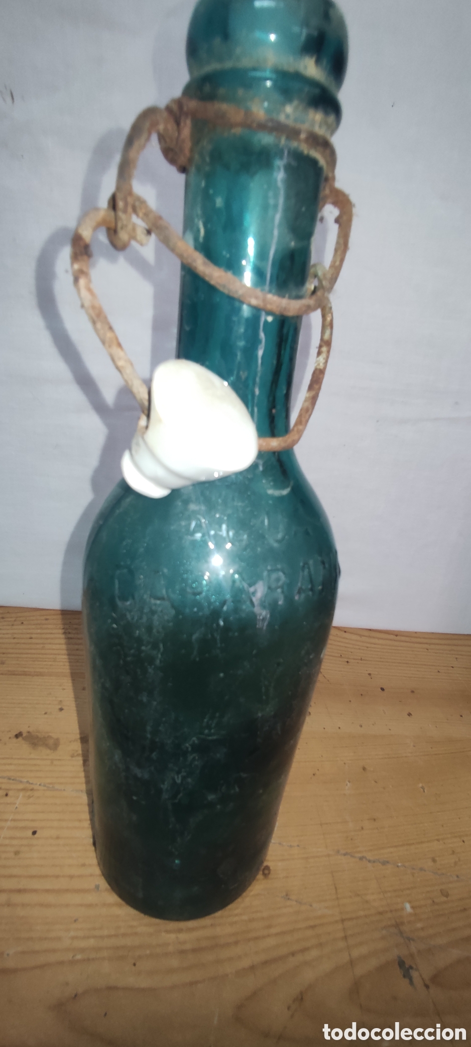 Botellas antiguas: Botella Agua de Caraba&ntilde;a - Foto 3
