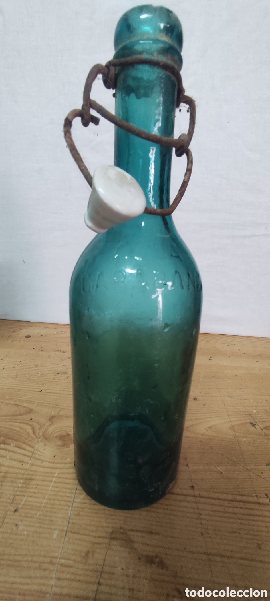 Botellas antiguas: Botella Agua de Caraba&ntilde;a - Foto 6