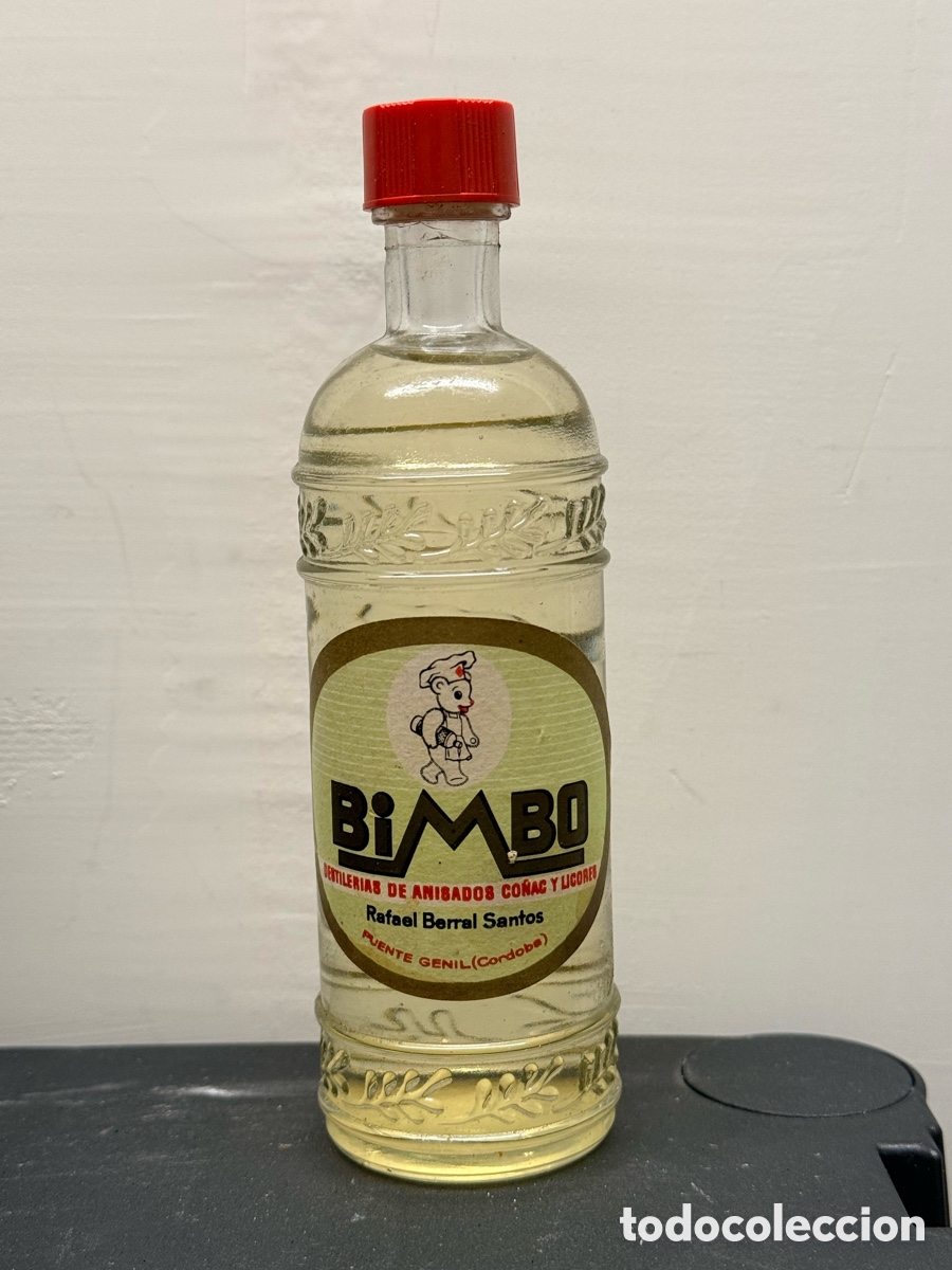 Botellas antiguas: Licor Bimbo a&ntilde;os 60-70 - Foto 2