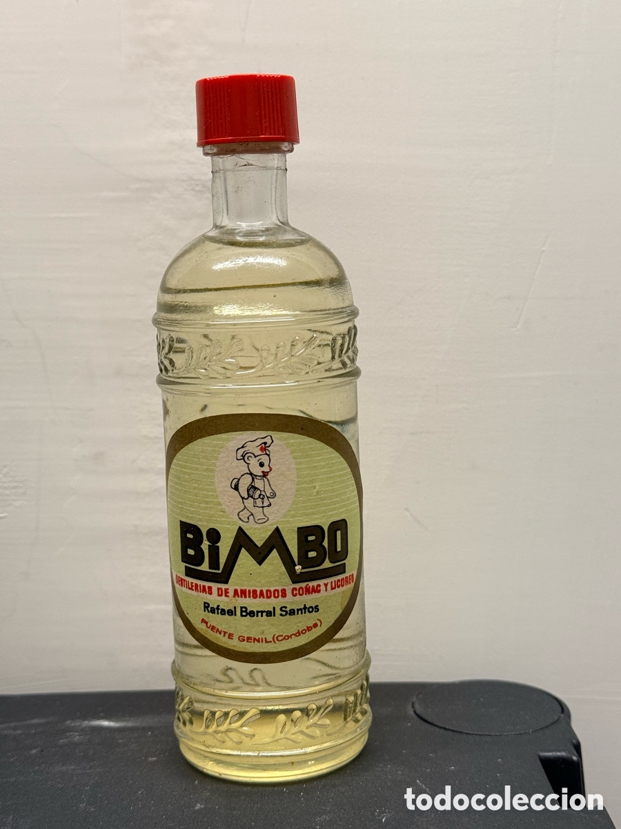 Botellas antiguas: Licor Bimbo a&ntilde;os 60-70