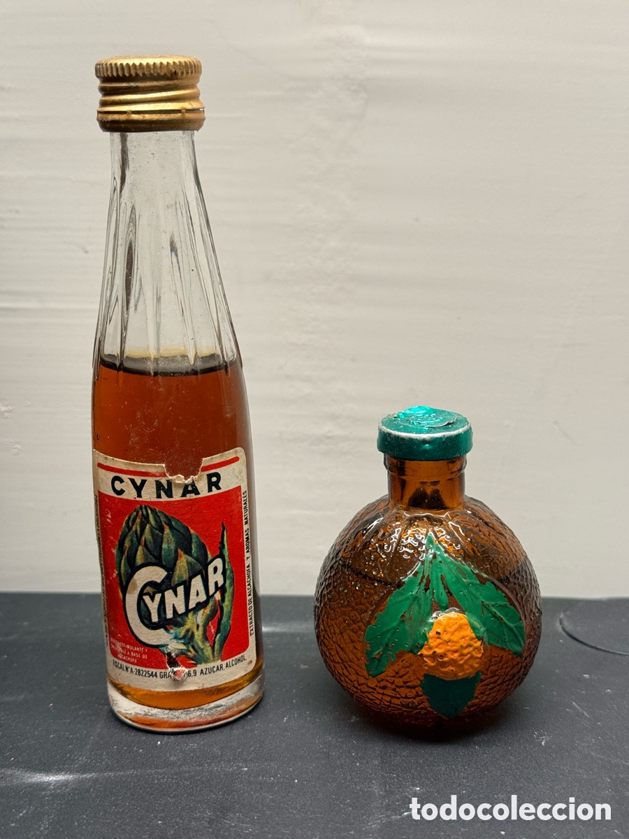 Botellas antiguas: Pareja de botellines antiguos - Foto 1