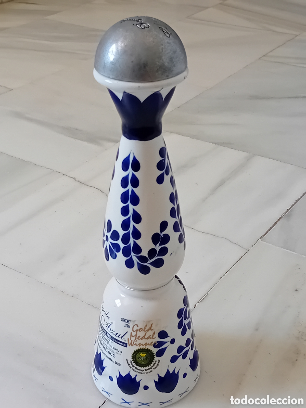 Botellas antiguas: BOTELLA VACIA TEQUILA CLASE AZUL - Foto 5