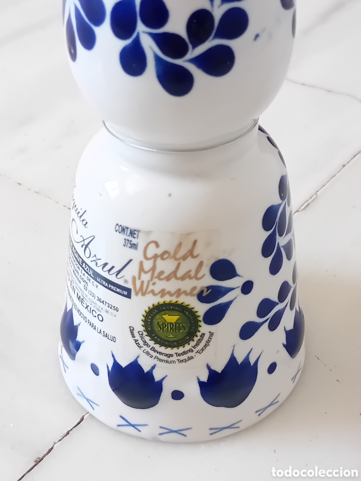 Botellas antiguas: BOTELLA VACIA TEQUILA CLASE AZUL - Foto 7