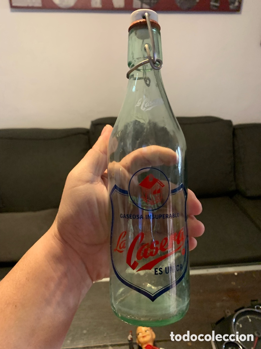 Botellas antiguas: Bonita botella de La Casera (gaseosa), raro tama&ntilde;o 0,5 litro