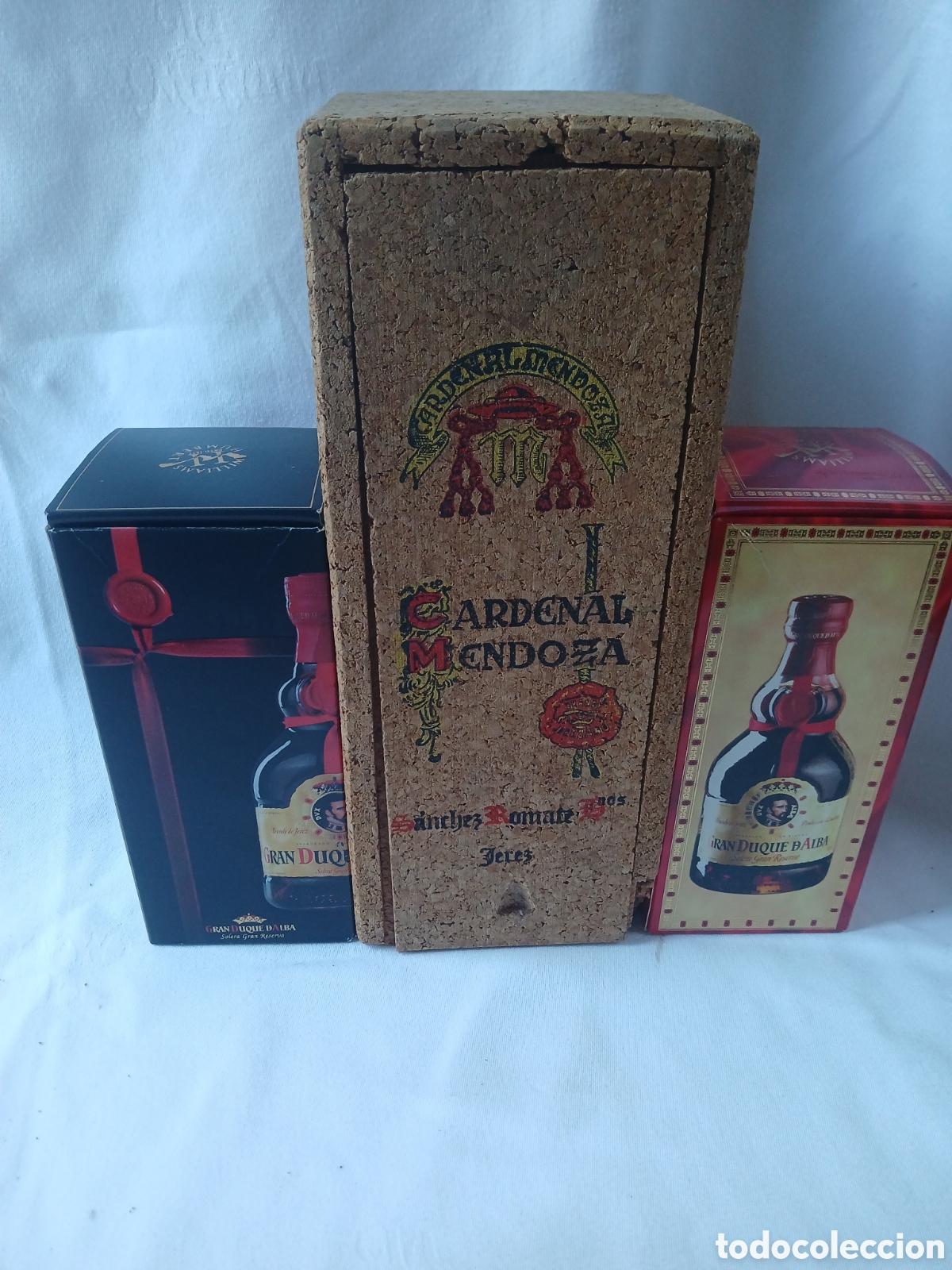 Antique bottles: LOTE, BOTELLAS DE BRANDY, GRAN DUQUE DE ALBA Y CARDENAL MENDOZA.