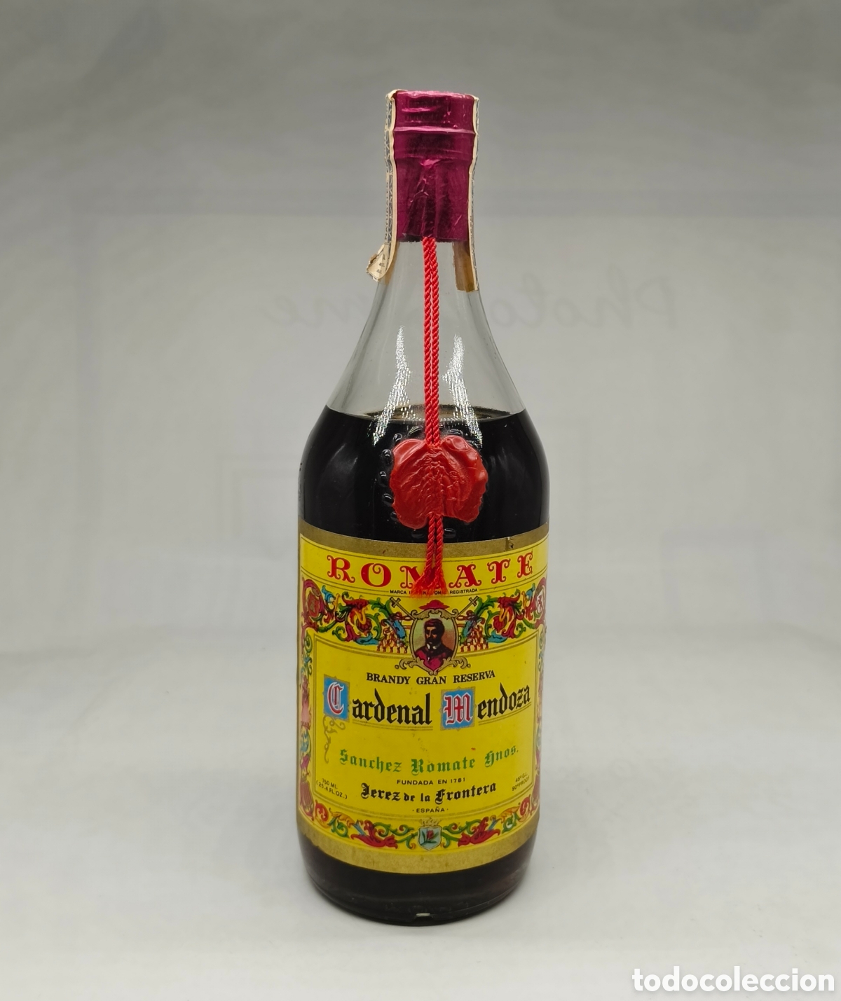 Botellas antiguas: BOTELLA BRANDY CARDENAL MENDOZA