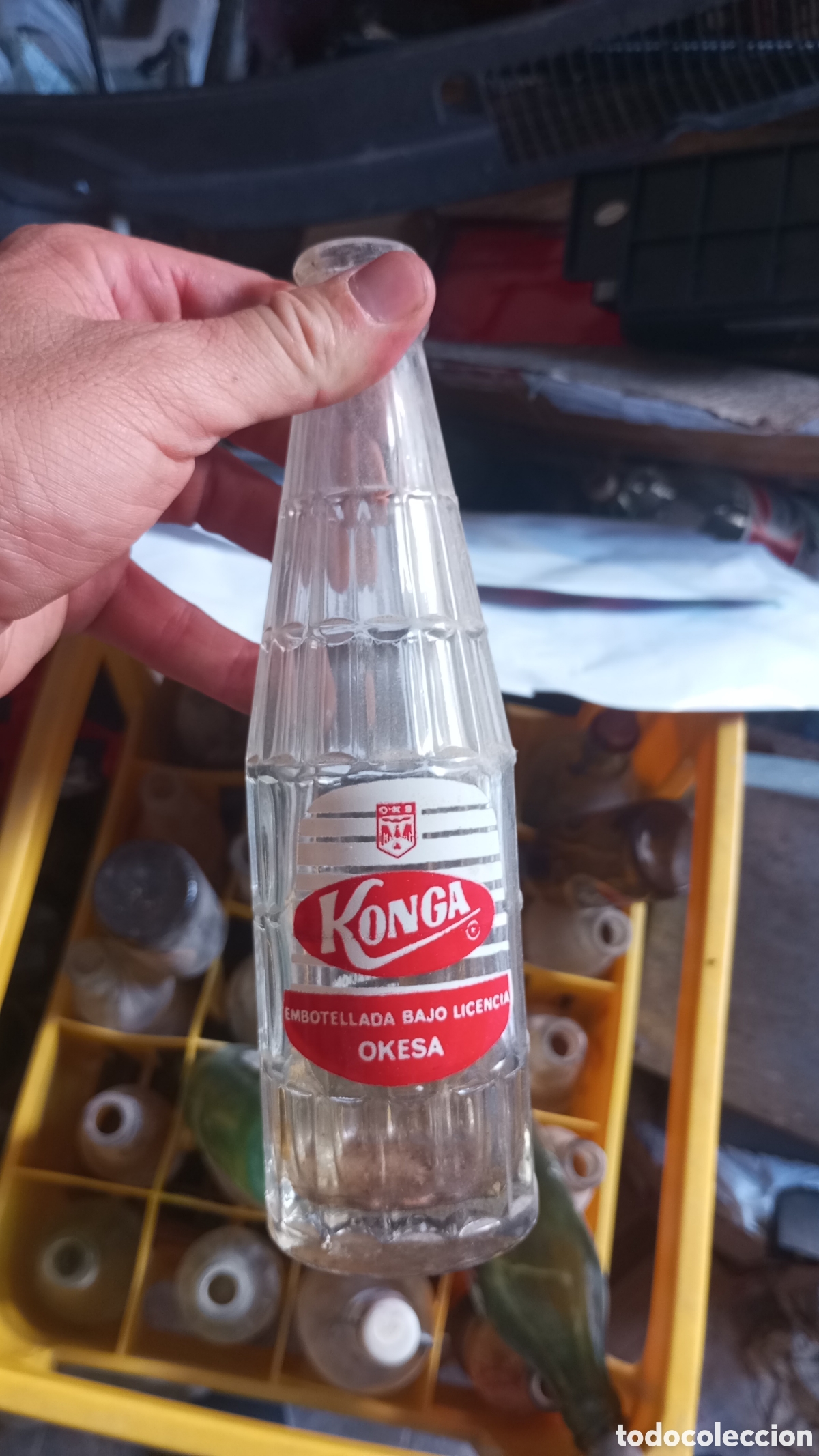 Botellas antiguas: Botella gaseosa Konga bodegas espadafor Granada - Foto 1