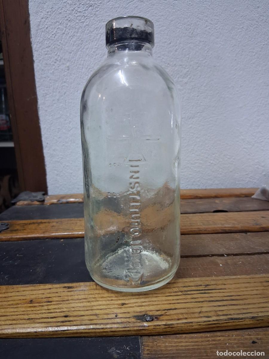 Botellas antiguas: Botella gotero de medicina medicamento dosificador Ibys