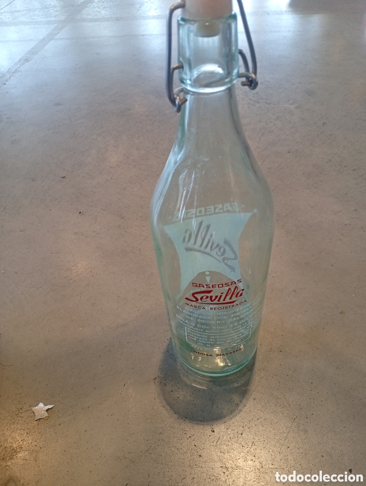 Botellas antiguas: Botella gaseosa sevilla - Foto 2