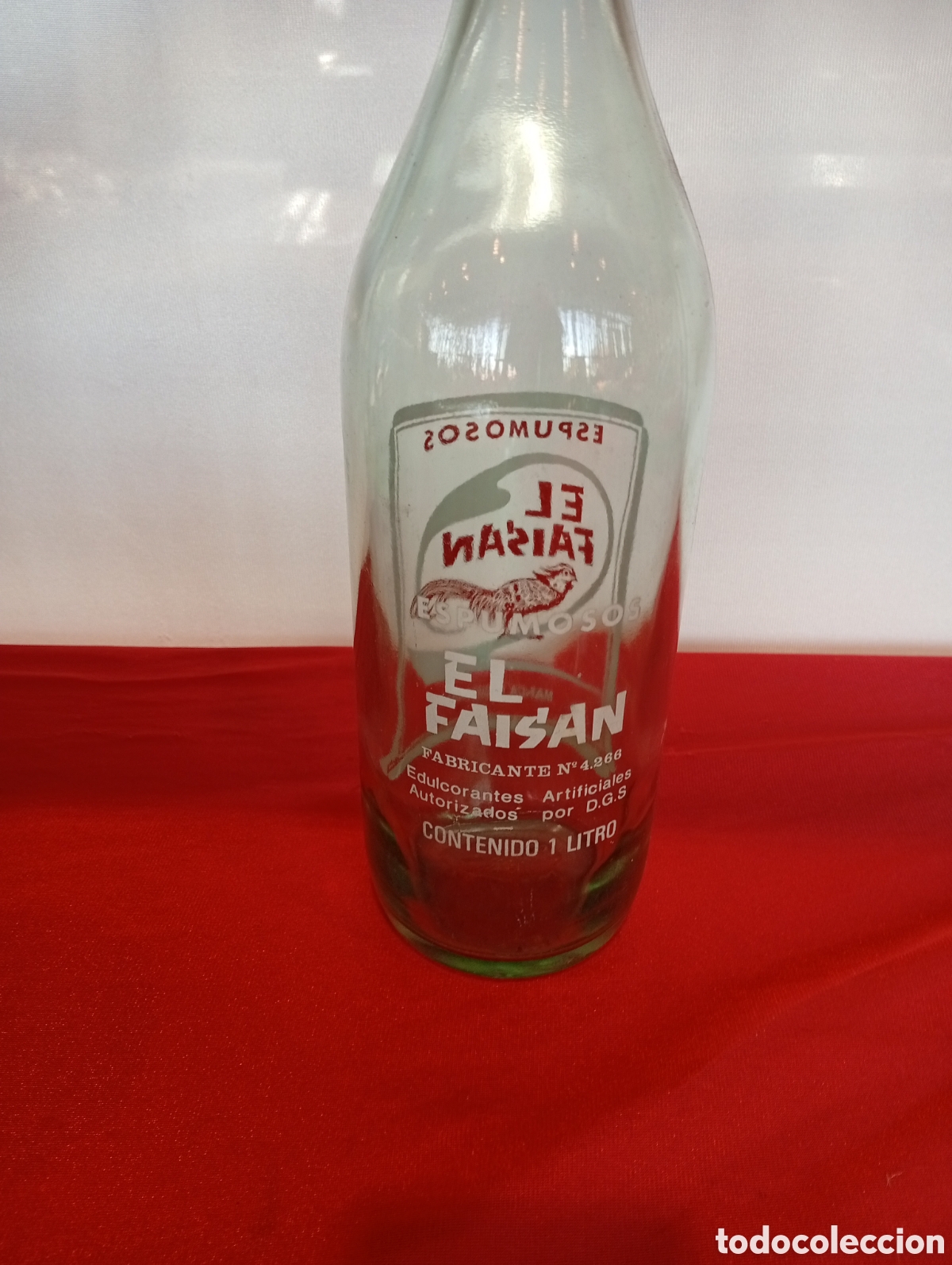 Botellas antiguas: Botella gaseosa el fais&aacute;n - Foto 2