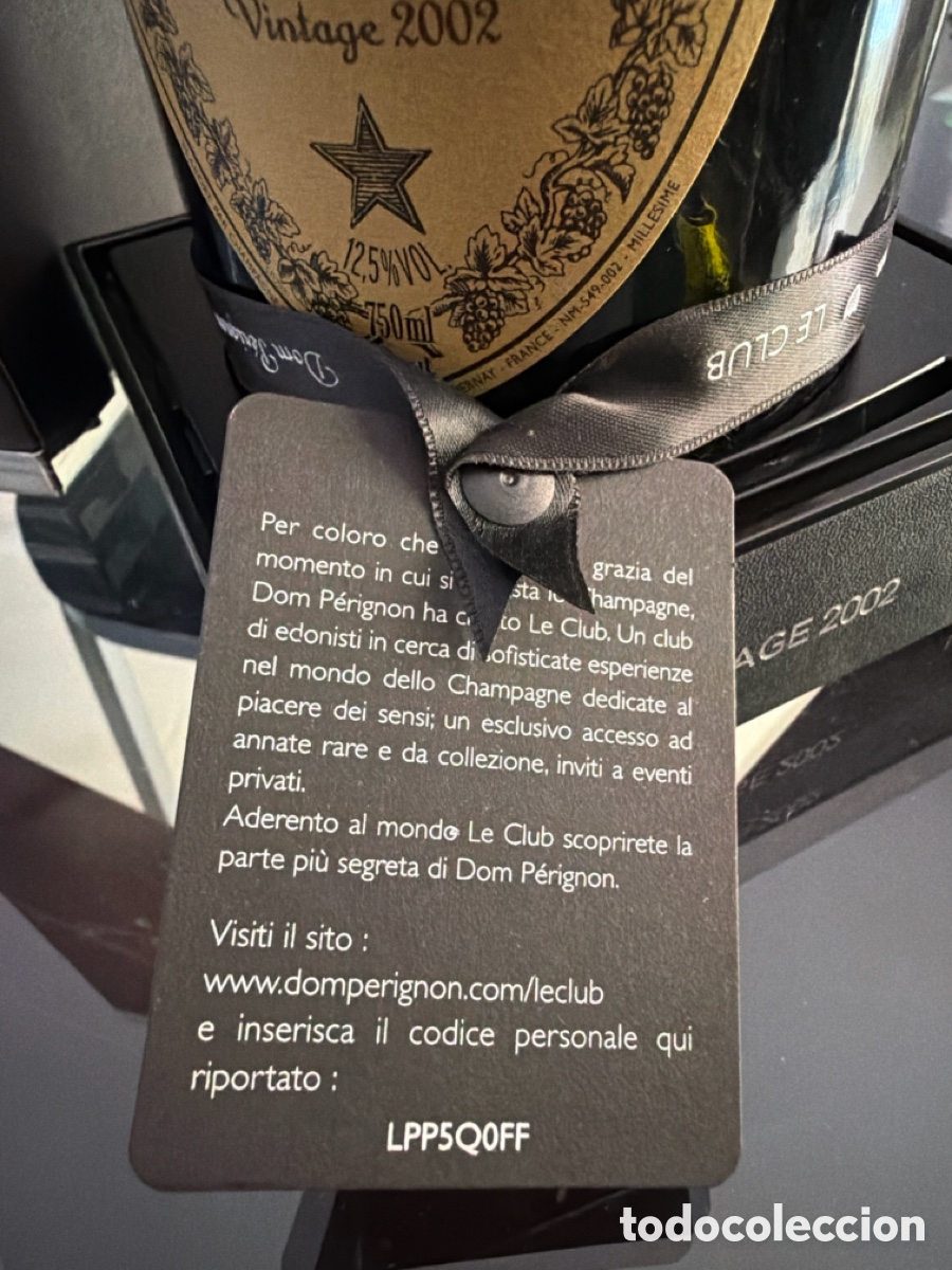 Botellas antiguas: Champagne Dom Perignon 2002 - Foto 4