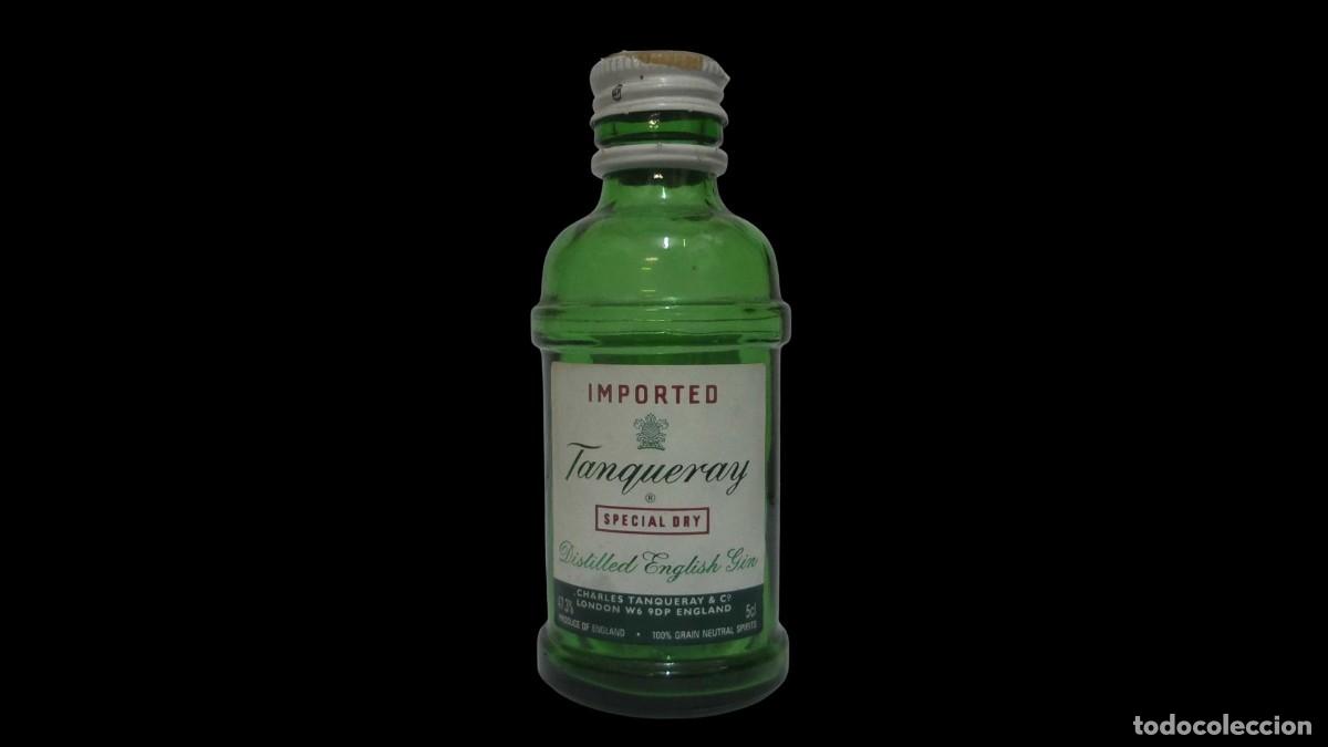 Alte Flaschen: BOTELL&Iacute;N MINIATURA TANQUERAY SPECIAL DRY - DISTILLED ENGLISH GIN - CHARLES TANQUERAY & CO. - A&Ntilde;OS 80