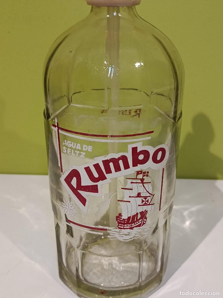 Botellas antiguas: Botella de sif&oacute;n Rumbo - Foto 2