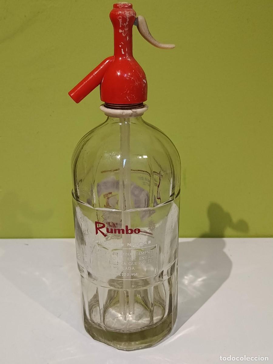 Botellas antiguas: Botella de sif&oacute;n Rumbo - Foto 4