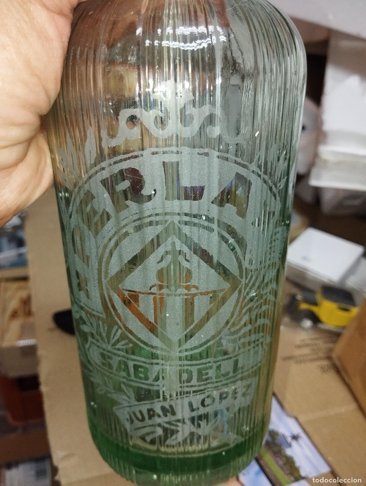 Botellas antiguas: SIFON ANTIGUO LA PERLA SABADELL