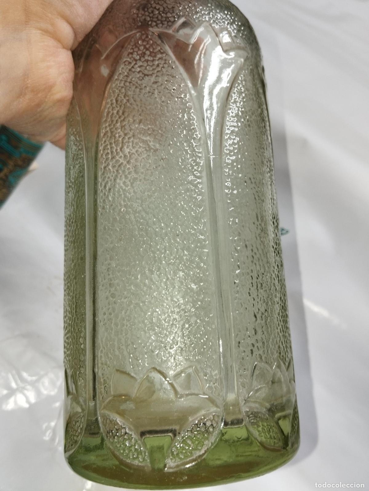 Botellas antiguas: SIFON ANTIGUO CON RELIEVES FLOR DE LIS - Foto 4