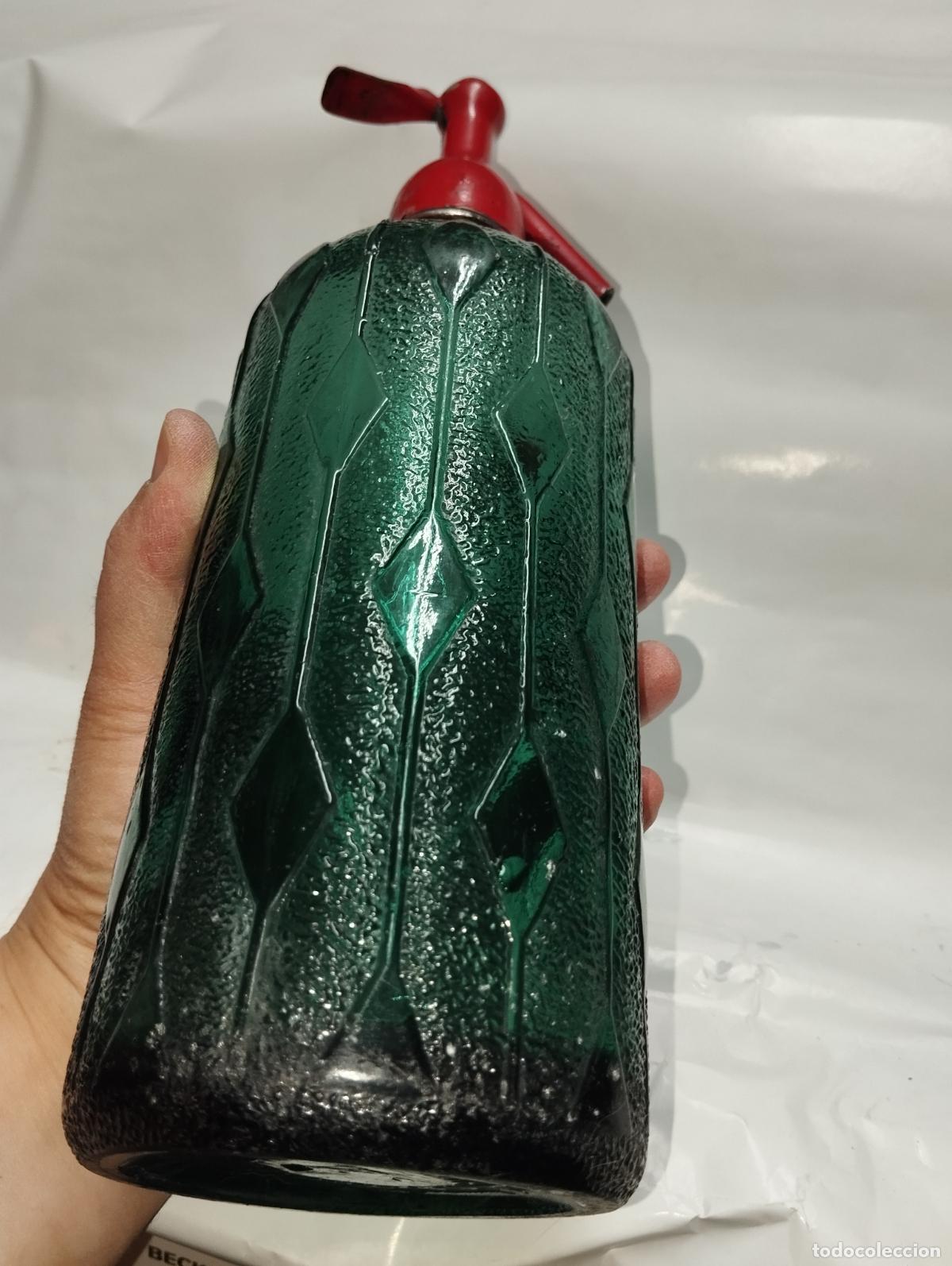 Botellas antiguas: SIFON ANTIGUO CON RELIEVES - Foto 2