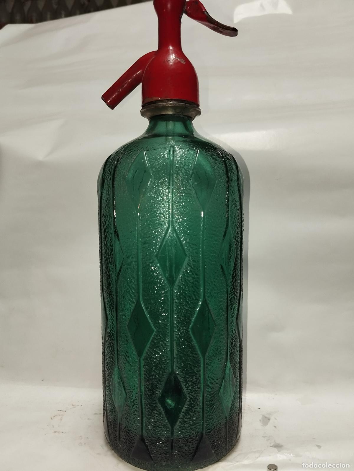 Botellas antiguas: SIFON ANTIGUO CON RELIEVES