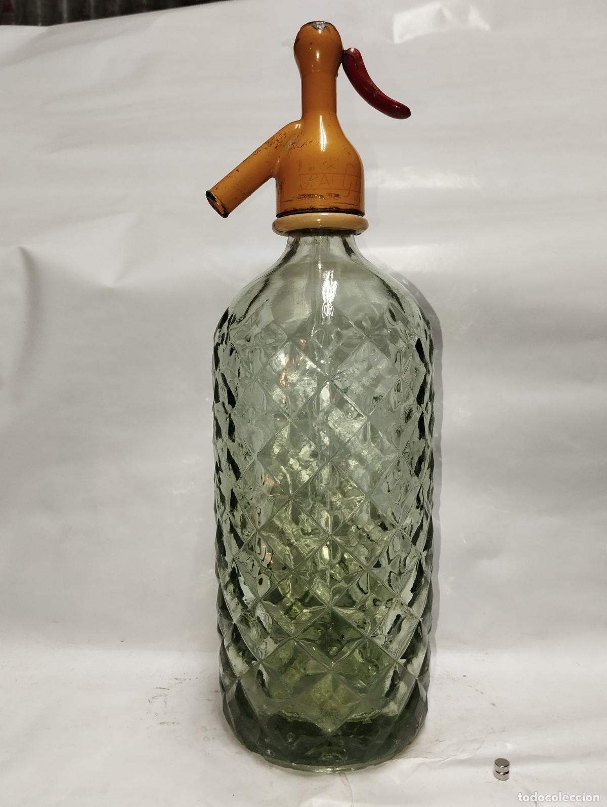 Botellas antiguas: SIFON ANTIGUO CON RELIEVES