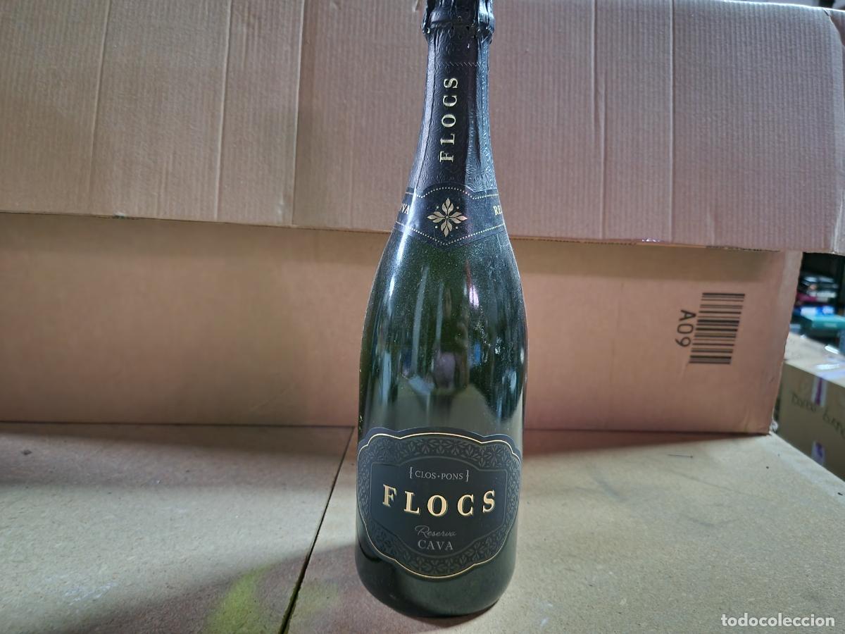 Botellas antiguas: BONITA BOTELLA. CHAMPANG FLOCS CAVA.