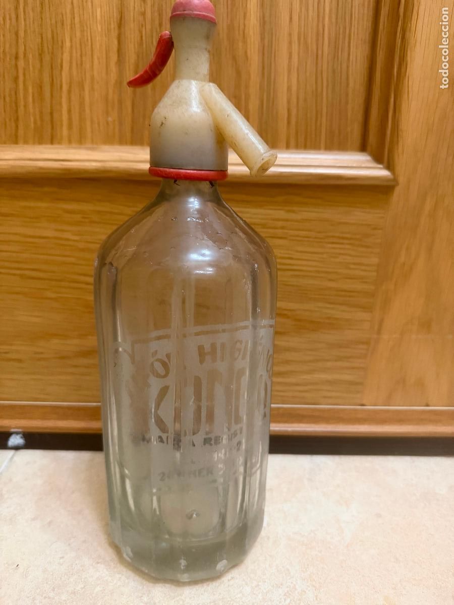 Botellas antiguas: Sif&oacute;n al &aacute;cido konga - Foto 1