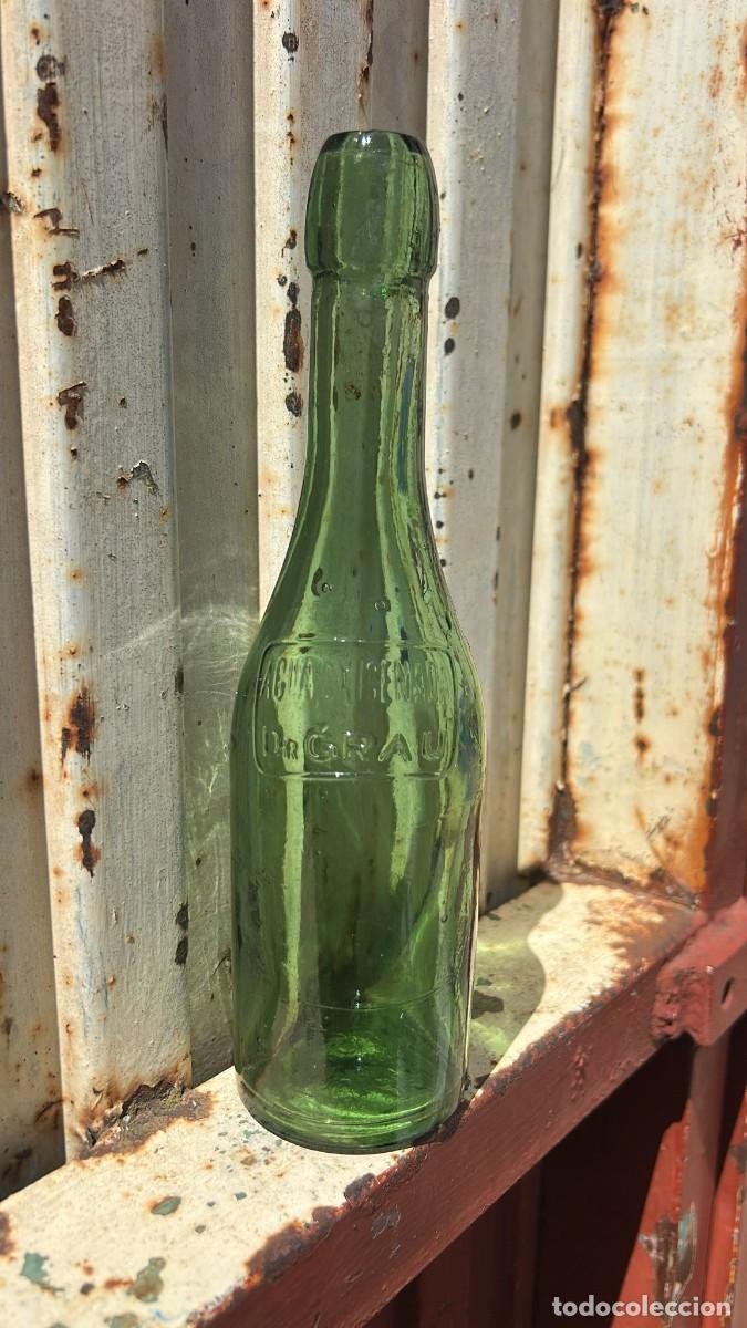 Botellas antiguas: BOTELLA ANTIGUA AGUA OXIGENADA DOCTOR GRAU DE 24 CMS.